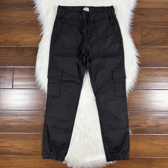 Bevy Flog Women's Size 25 Black Gaya Drawstring Cargo Jogger Pull On Pants - Picture 1 of 11